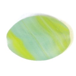 Glass Pressed Beads 16x12mm Flat Oval 