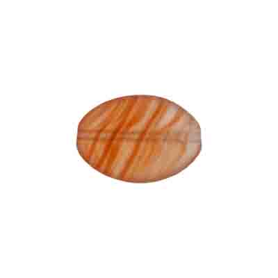 Glass Pressed Beads 16x12mm Flat Oval