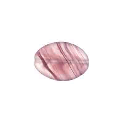 Glass Pressed Beads 16x12mm Flat Oval