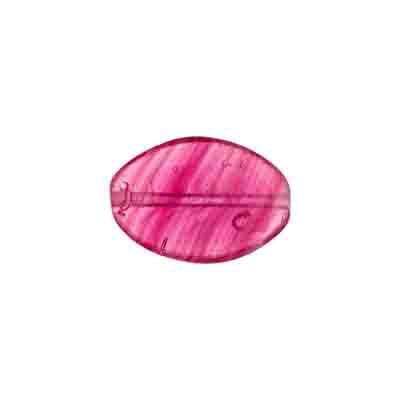 Glass Pressed Beads 16x12mm Flat Oval