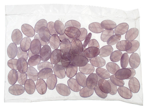 Glass Pressed Beads 16x12mm Flat Oval 