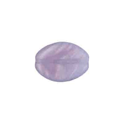 Glass Pressed Beads 16x12mm Flat Oval