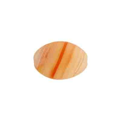 Glass Pressed Beads 16x12mm Flat Oval