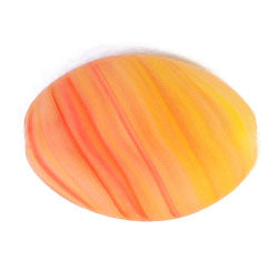 Glass Pressed Beads 16x12mm Flat Oval 