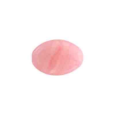 Glass Pressed Beads 16x12mm Flat Oval