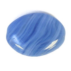 Glass Pressed Beads 16x12mm Flat Oval 