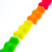 Czech Glass Gummy Bear Bead Strand Assorted Colors Neon Pink Orange Yellow Green 19x10mm 4pcs/Strand