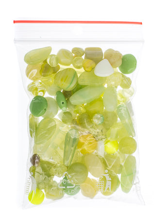 Czech Glass Bead Mixes 50g Kiwi Salad