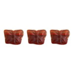 Glass Pressed Bead 10x8mm Butterfly Brown Multi