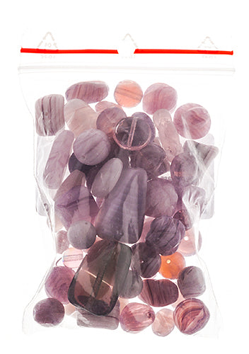 Czech Glass Bead Mixes 50g Eggplant Souffle