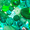 Czech Glass Bead Mixes 50g Green Adino