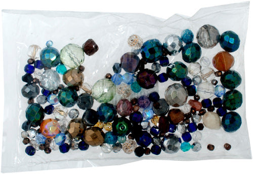 Glass Firepolished Beads Aurora Borealis Mix