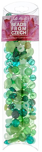 Czech Glass Beads Mixes Approx 100g Appletini