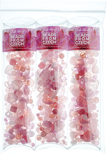 Czech Glass Beads Mixes Approx 100g Barbie Doll