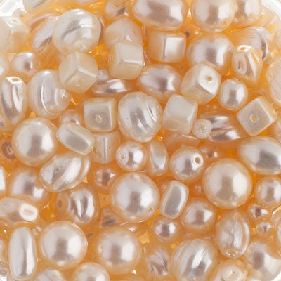 Czech Glass Beads Mixes Approx 100g French Vanilla