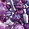 Czech Glass Beads Mixes Apx100g Purple Velvet