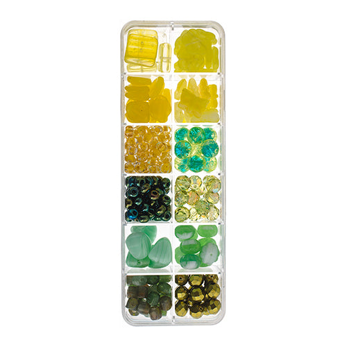 Czech Glass Beads - Citrus Sparkles Approx 200g