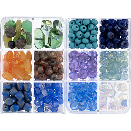 Czech Glass Beads - Santorini Coast 2 Approx 200g