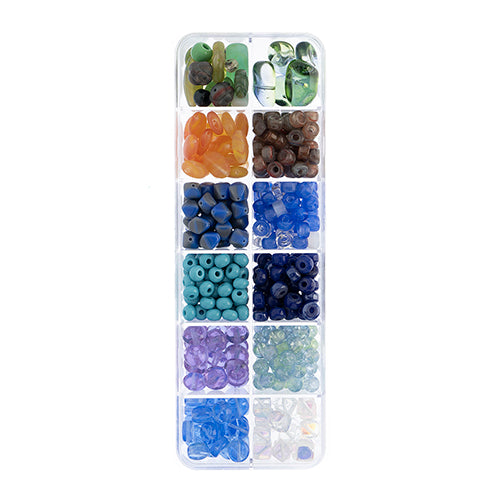 Czech Glass Beads - Santorini Coast 2 Approx 200g