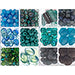 Czech Glass Beads - Santa Fe Patchwork Approx 200g