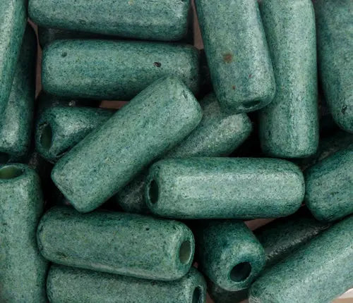 Ceramic Bead Cylinder 7.5x21mm Light Blue