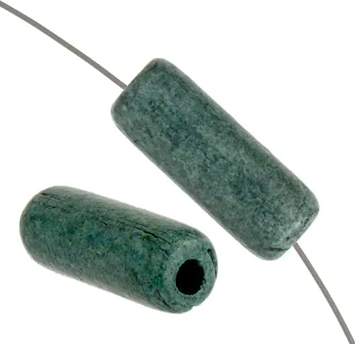 Ceramic Bead Cylinder 7.5x21mm Light Blue