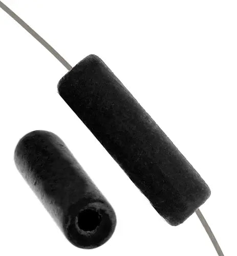 Ceramic Bead Cylinder 17x5mm Black