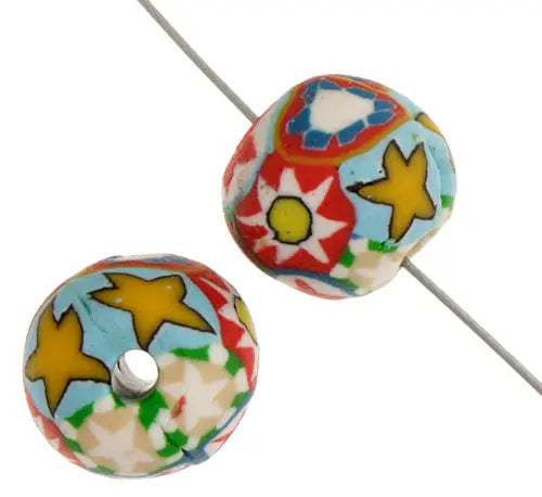 Mosaic Ball 12mm 10x12mm Red