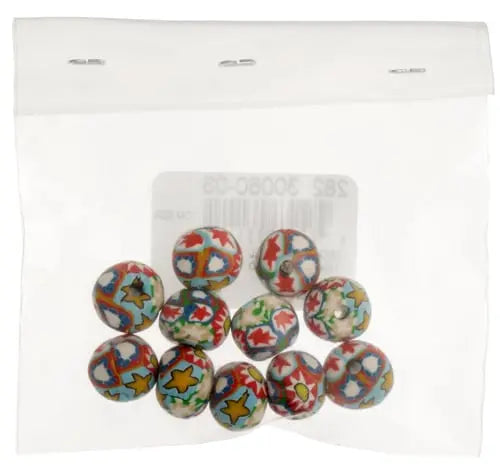 Mosaic Ball 12mm 10x12mm Red