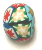 Mosaic Ball 12mm 10x12mm Red