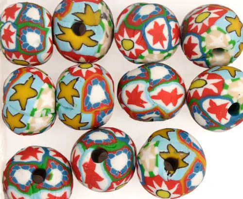 Mosaic Ball 12mm 10x12mm Red