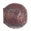 Resin Bead Round 25mm 8" Strung Burnt Effect
