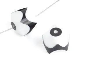 Resin Bead Fancy Facet 18x12mm 8" Strung