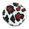 Resin Irregular Round Flat 28mm 8" Strung Dalmatian