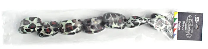 Resin Nugget 18x28mm 8" Strand Dalmation (7pcs) 