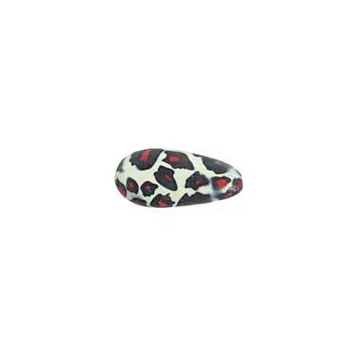 Resin Irregular Oval 22x45mm 8" Strung Dalmation (4pcs) - Cosplay Supplies Inc