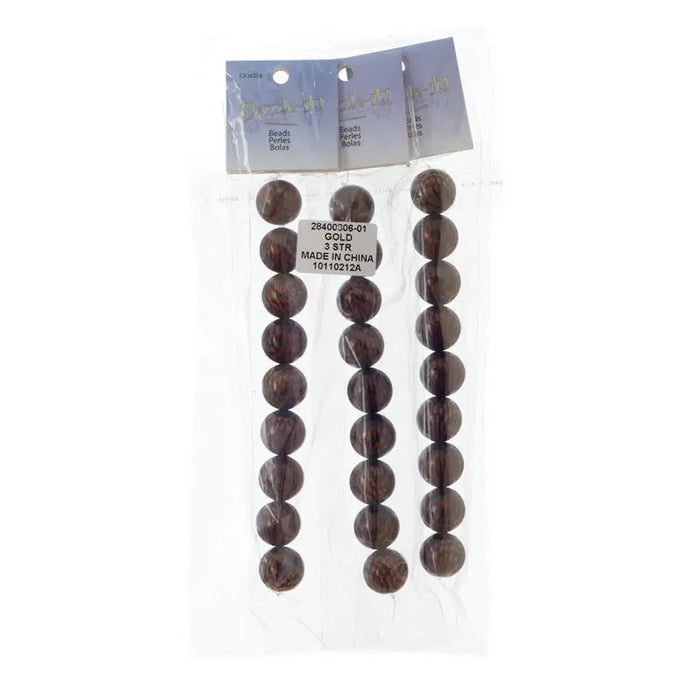 Checker Beads Round 18mm Approx 9pcs/Strand