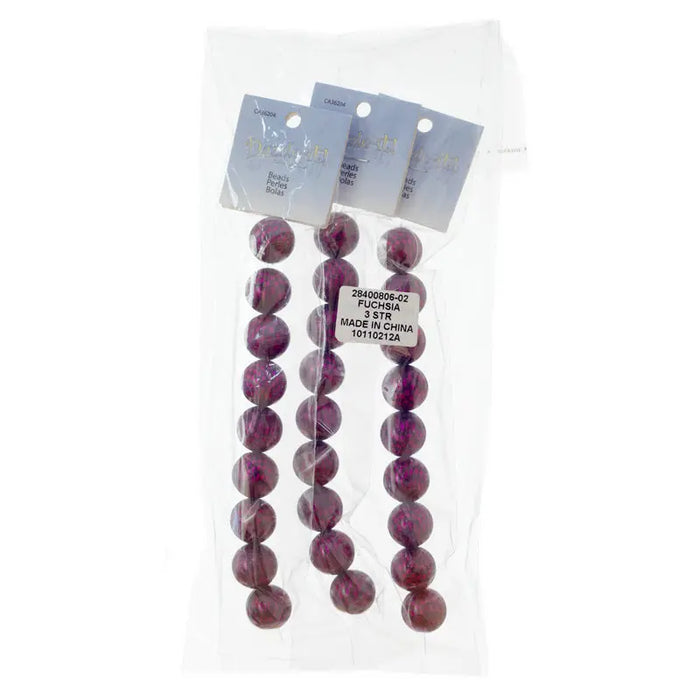 Checker Beads Round 18mm Approx 9pcs/Strand