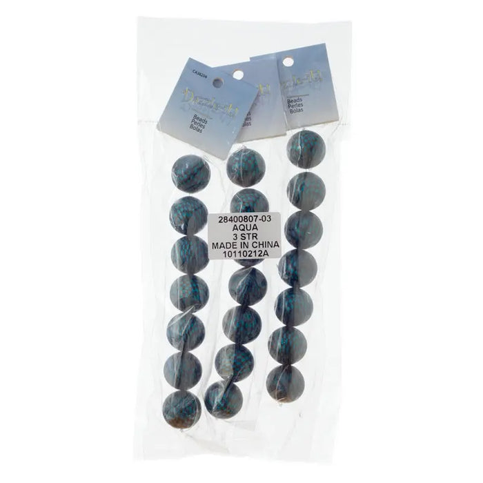 Checker Beads Round 22mm Approx 7pcs/Strand