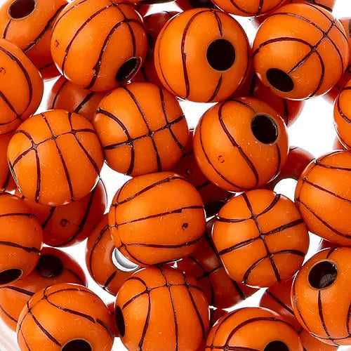 Acrylic Sports Bead Basketball 12x12mm - Cosplay Supplies Inc