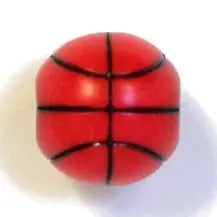 Acrylic Sports Bead Basketball 12x12mm
