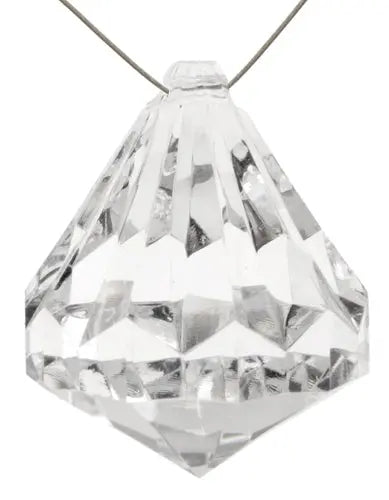 Acrylic Macro Drop Crystal 38x30mm