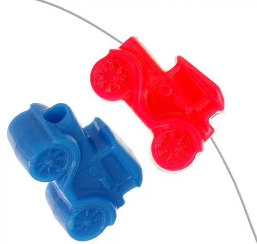 Acrylic Beads - Autos 25mm Neon Multi