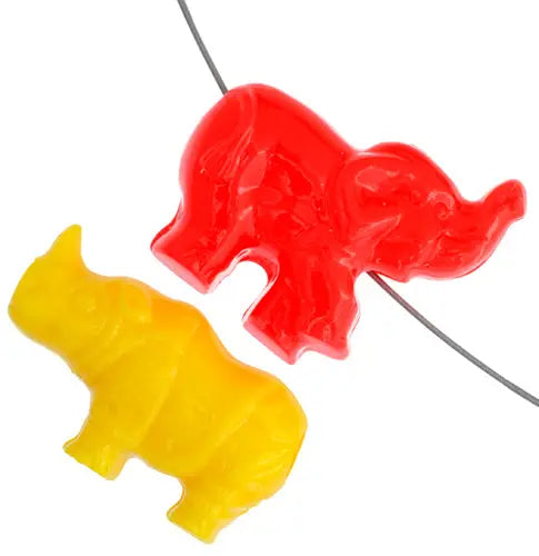 Acrylic Beads - Safari Mix 27x25mm Opaque Multi