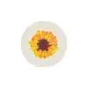 Bead Discs 19mm Flower Orange Yellow