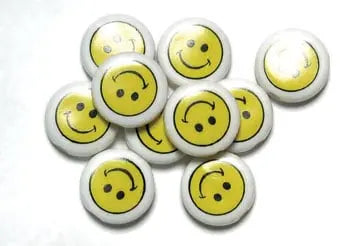 Bead Discs 19mm Happy Face