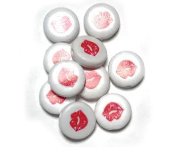 Bead Discs 19mm Red Lips