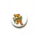 Bead Discs 19mm Bear with Flower