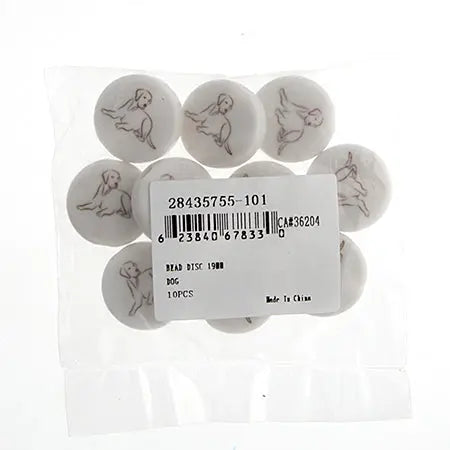 Bead Discs 19mm Dog