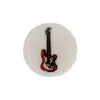 Bead Discs 19mm Red Guitar